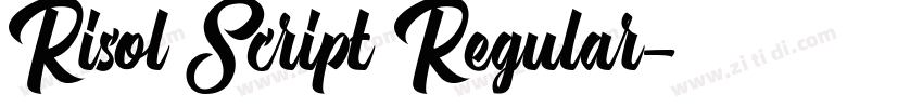 Risol Script Regular字体转换
